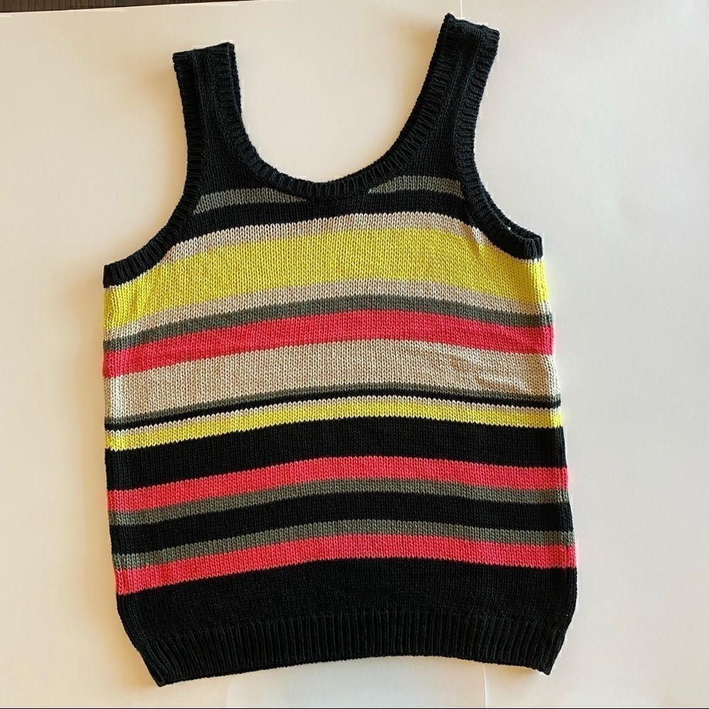 Halogen Multicolor Tank Top Sweater Size M - Picture 4 of 8